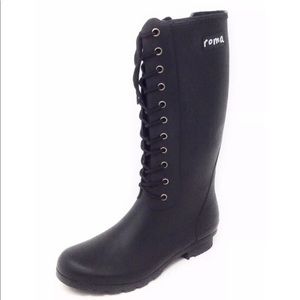 Women size 8 Roma rain boots